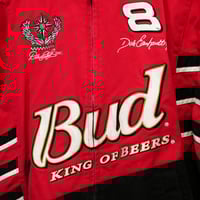 Image 5 of Vintage Dale Earnhardt Jr Budweiser Racing jacket Size M (Fits Large-XL) 24X28