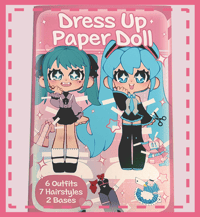 Image 2 of Miku Paper-Doll Activity Book - PHYSICAL COPY