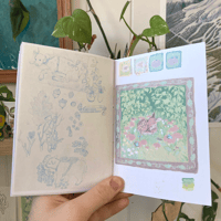 Image 4 of  2025 sketchbook zine! original artwork, paintings, and studies