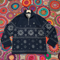 Image 1 of Vintage Disney Mickey Mouse Holiday Fleece Size Medium (Fits L-XL
