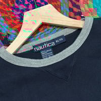 Image 2 of Vintage Nautica Crewneck Navy Blue Size XL (fits XL-XXL)