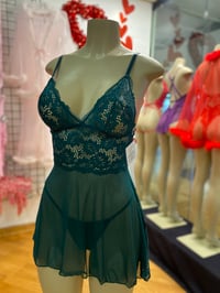 Image 1 of Sheer Babydoll Set