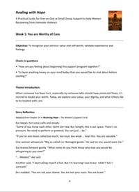 Image 4 of Healing With Hope - A Practical Discussion Guide for Facilitators