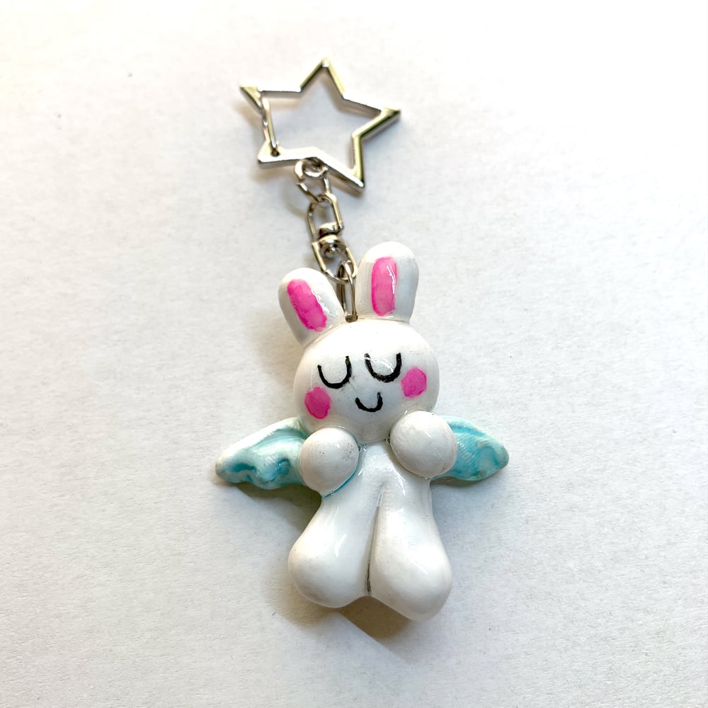 Image of Bunny Angel Keychain
