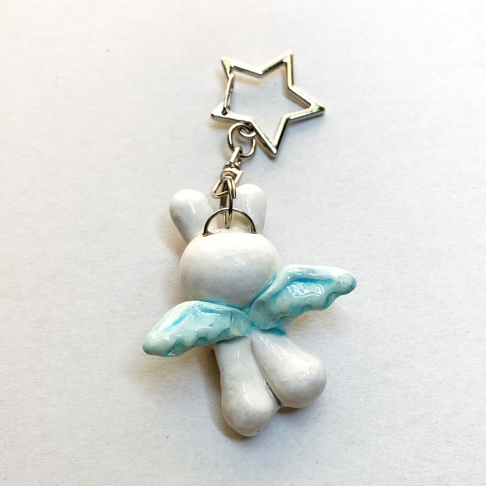Image of Bunny Angel Keychain