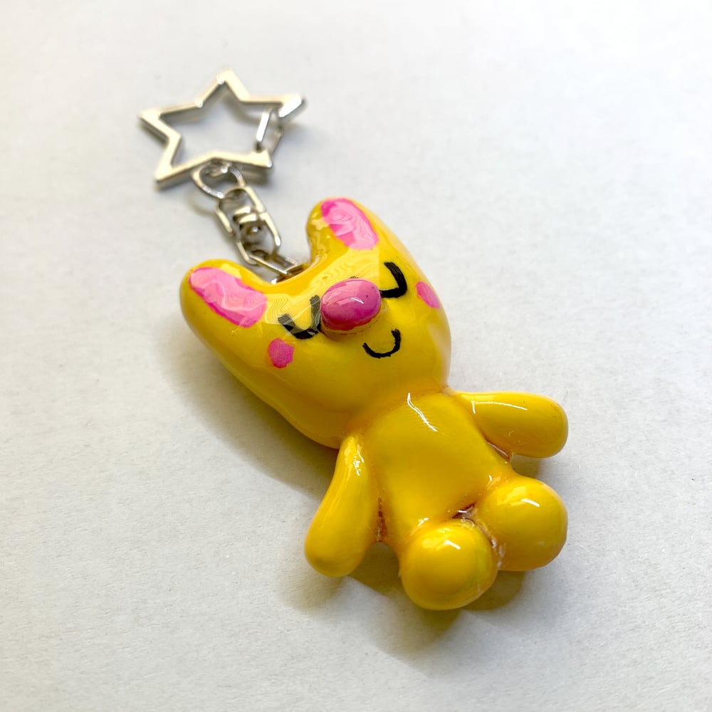 Image of Yellow Bunny Keychain