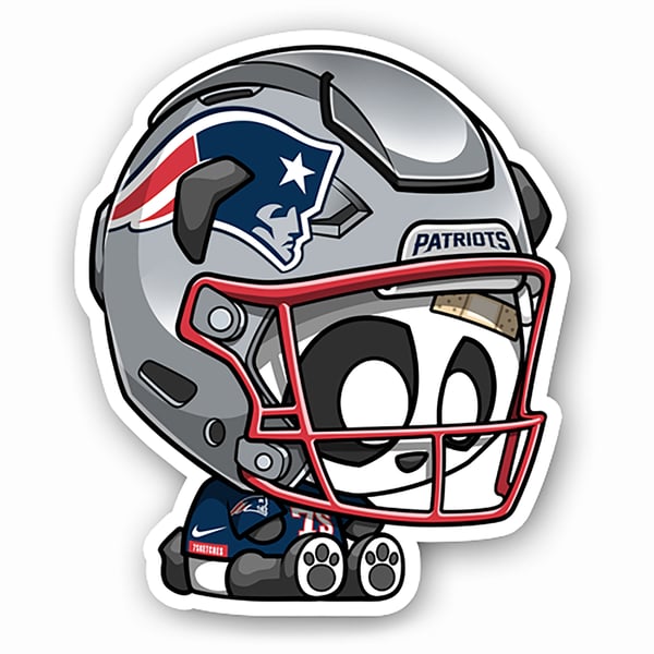 Image of Seahawks Patriots Sticker