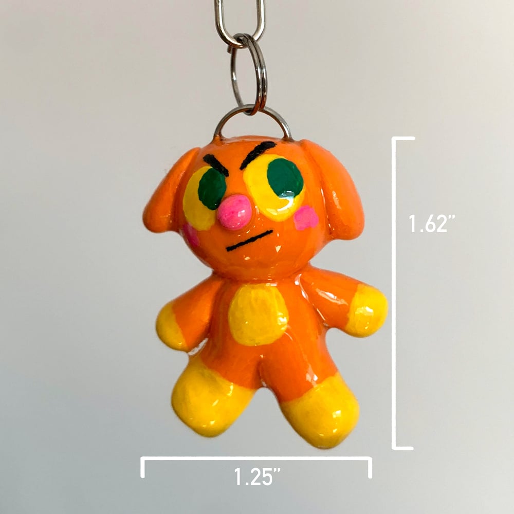 Image of Orange Puppy Keychain