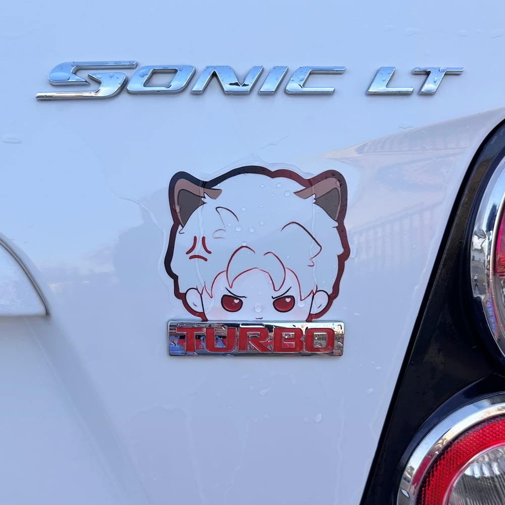 Image of Love and Deepspace Weatherproof Car Decal