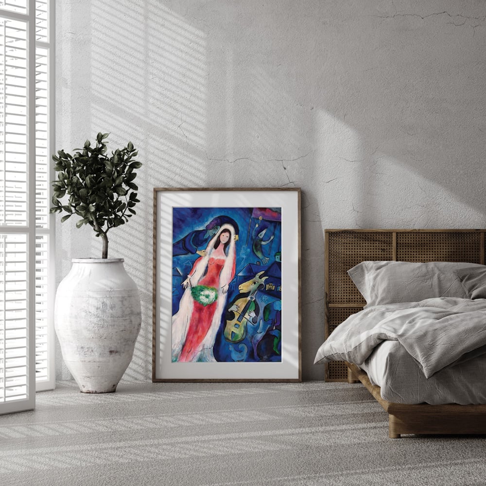 Marc Chagall | The Bride | Romantic Art Print | The Vintage Poster