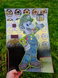Image 2 of Ornate Luigi foil print 