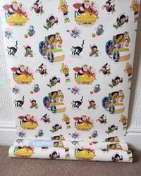 1980s Vintage Vymura Wallpaper Rolls - Dandy Comic Cartoon Dennis Desperate Dan - (Set of 2 Rolls) – detail view 2