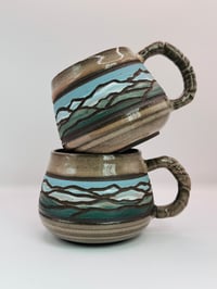 Image 1 of Banded Foothills Mugs- Pink