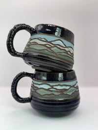 Image 1 of Banded Foothills Mugs- Blue
