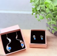 Image 2 of Opal Ocean Blue Swirl Droplets