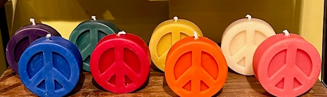 Beeswax Peace Candles (8 colors!) - Image 1 of 1
