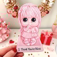 Image 3 of Vintage I Think You're Nice figurine ornament 
