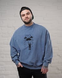 Image 3 of Rain Lover - Kézzel nyomott pulóver / Handprinted