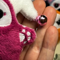 Image 5 of Jester Cat Plushie - White/Magenta with Bells
