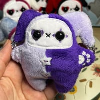Image 3 of Jester Cat Plushie - Lavender/Purple with Stars