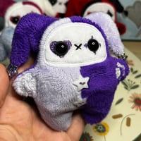 Image 2 of Jester Cat Plushie - Lavender/Purple with Stars