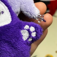 Image 5 of Jester Cat Plushie - Lavender/Purple with Stars