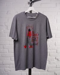 "Punk's not dead!" póló - kakas - szürke