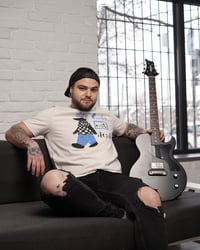 Image 2 of "Punk's not dead!" póló - süni - vintage fehér