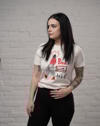 Image 2 of "Punk's not dead!" póló - kakas - vintage fehér