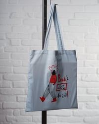 Image 1 of "Punk's not dead!" tote bag - kakas - kék