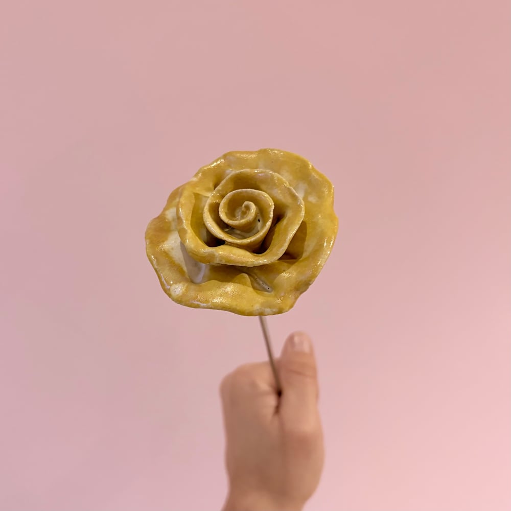 Image of Yellow Giftboxed Rose 