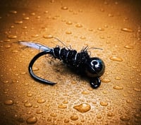 Image 2 of Jig Nymphe schwarz Tungstenkopf