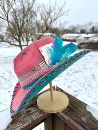 Image 8 of “High Stakes Darling” Cowboy Hat with Tooled Paisley Leather