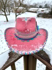 Image 11 of “High Stakes Darling” Cowboy Hat with Tooled Paisley Leather