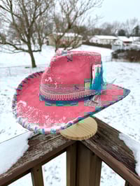 Image 12 of “High Stakes Darling” Cowboy Hat with Tooled Paisley Leather