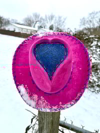 Image 6 of “Hotshot Cowgirl” Cowboy Hat with Tooled Paisley Leather