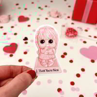 Image 3 of Vintage I think you’re nice figurine sticker 