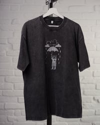 Image 1 of Rain lover - Handprinted - acid washed