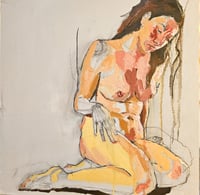 Image 1 of Felt a bit down, but I'm doing OK *Original painting *please read description 