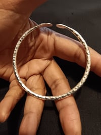 Image 1 of SINGLE STERLING SILVER BANGLE BRACELET