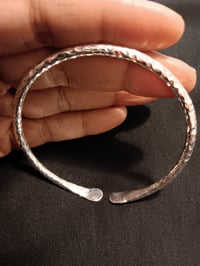 Image 5 of SINGLE STERLING SILVER BANGLE BRACELET