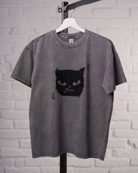 Image 1 of Strange Smile - Minimal version - Handprinted - acid washed