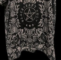 Image 2 of Black craft dream state long duster occult gothic kimono cover up
