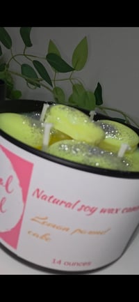 Lemon pound cake candles 