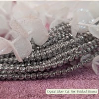 Image 1 of 4mm Czech Cut Fire Polished Bicones – [COLOR] – Strand of 50