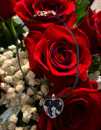 Image 1 of Elvira heart pendant necklace