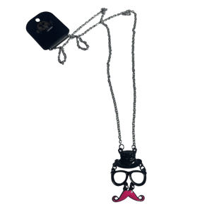 Image of mustache face necklace