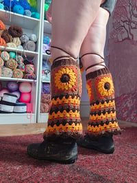 Image 2 of Sunflower Legwarmers