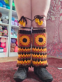 Image 1 of Sunflower Legwarmers