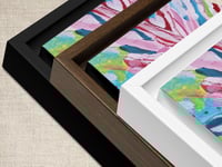 Image 6 of pink alien abstract flower ART Fine art giclee floral prints, Framed, NOT ai